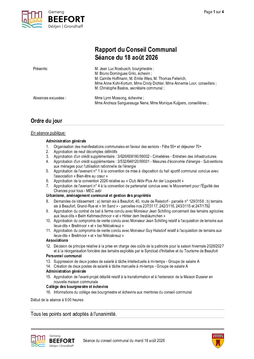 Rapport (F) 18.08.2026