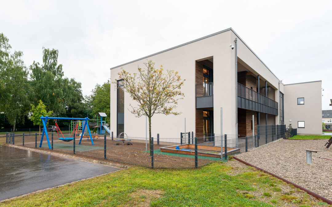Éischt Kanner an der neier Spillschoul mat Maison Relais