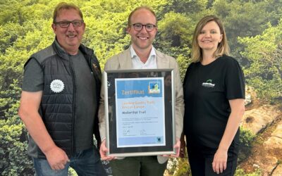 Mullerthal Trail erneut als europäischer Qualitätswanderweg „Leading Quality Trail  – Best of Europe“ ausgezeichnet