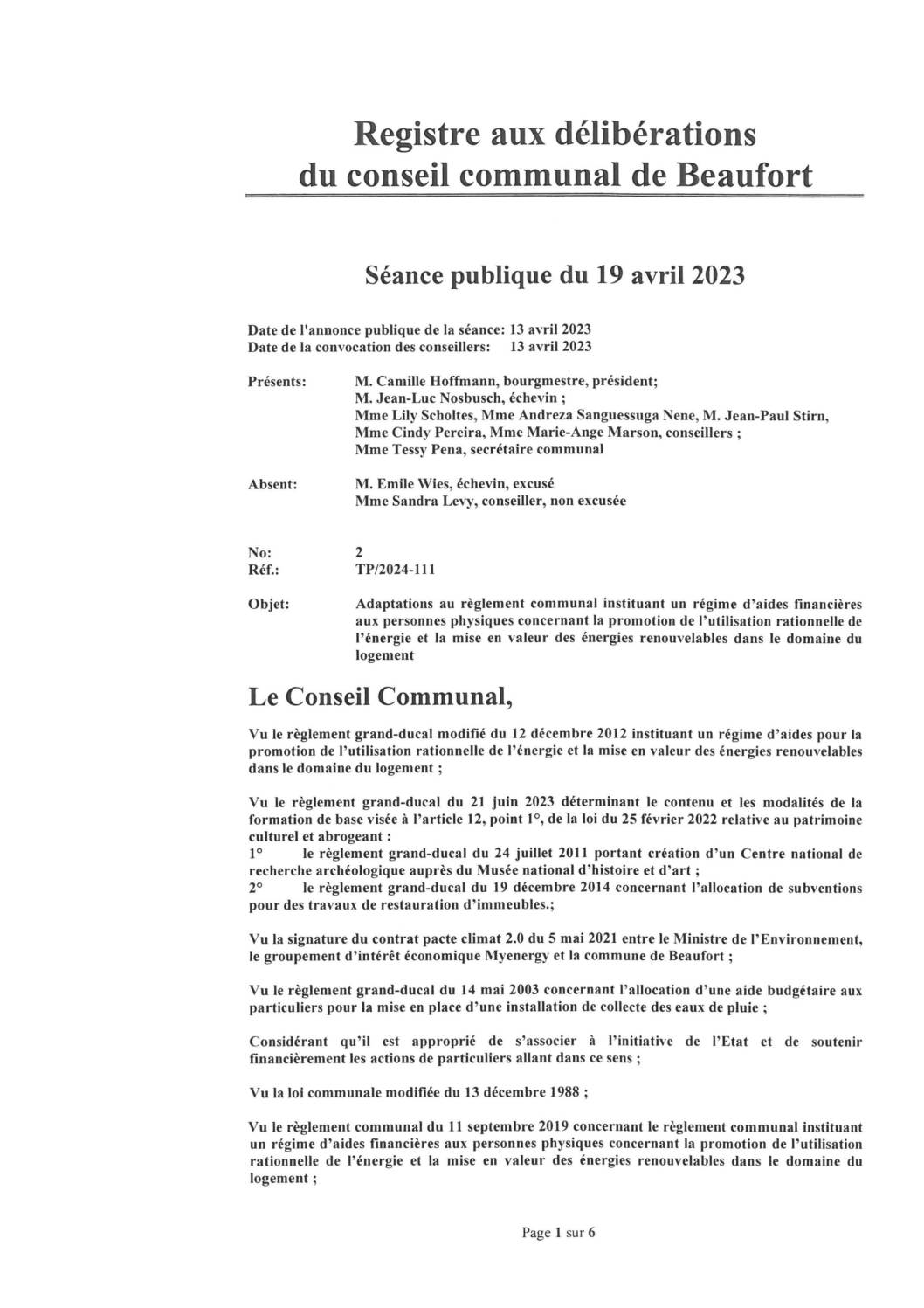 Subventions attribuables en vue de la protection du climat