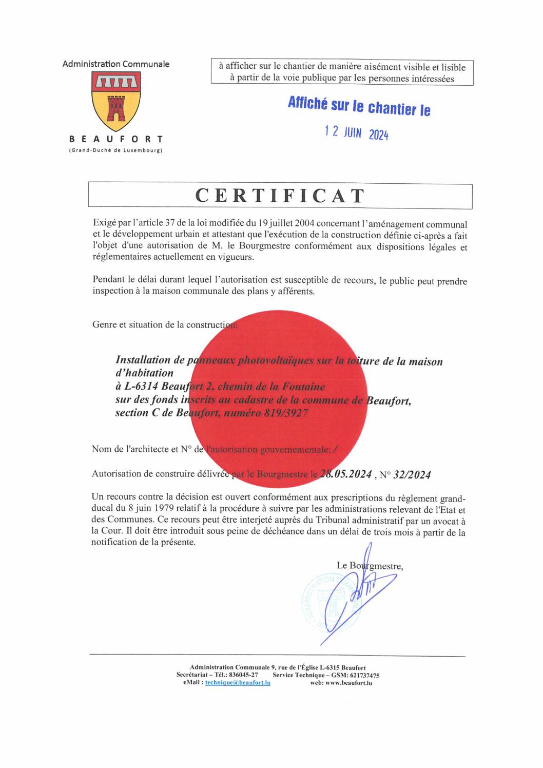 Certificat 32-2024