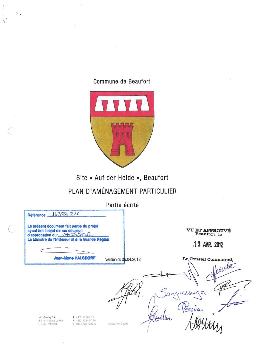 Beaufort-PAP NQ-Auf der Heide (Phase 1)-partie écrite