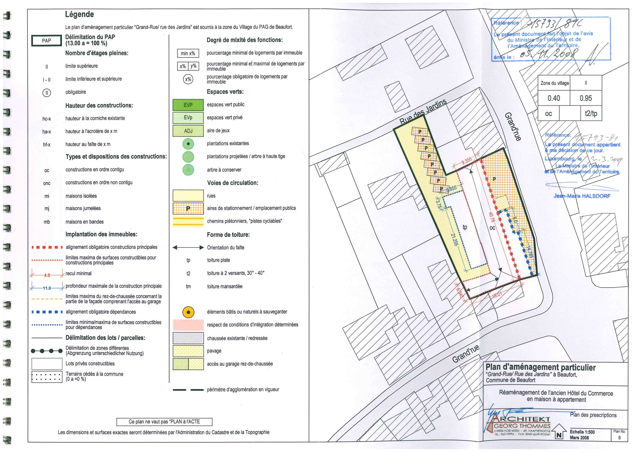 Beaufort-PAP NQ-Grand-Rue,rue des Jardins-partie graphique