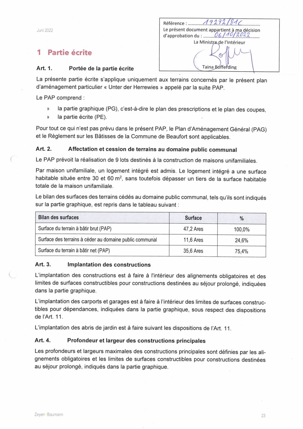 Beaufort-PAP NQ-unter der Herrewies-partie écrite