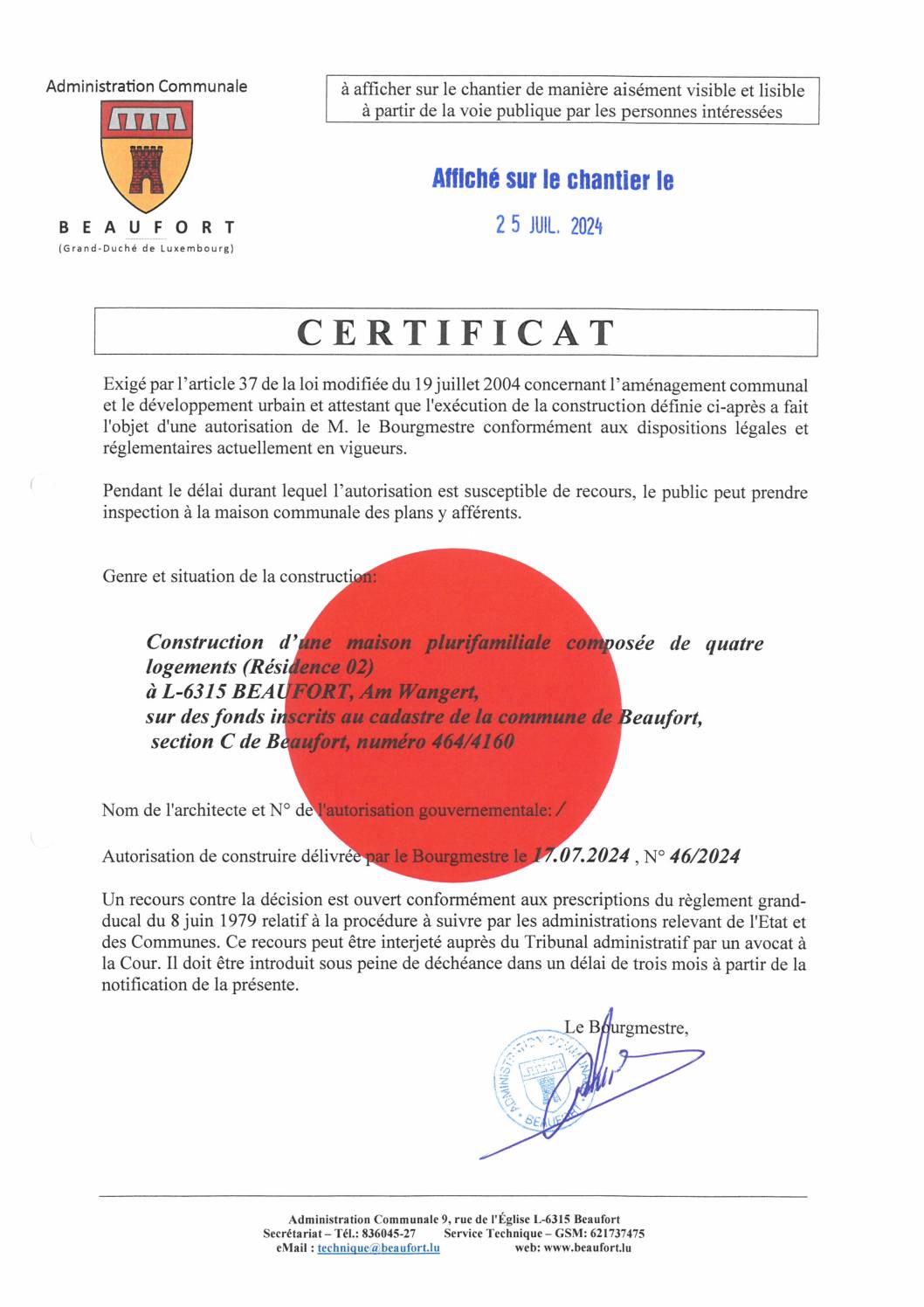 Certificat 46-2024