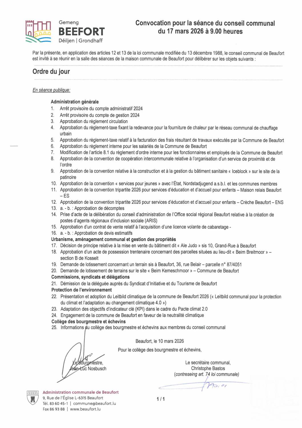 Convocation 17.03.2026