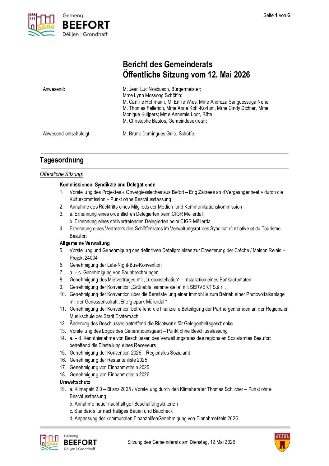 Bericht (D) 12.05.2026