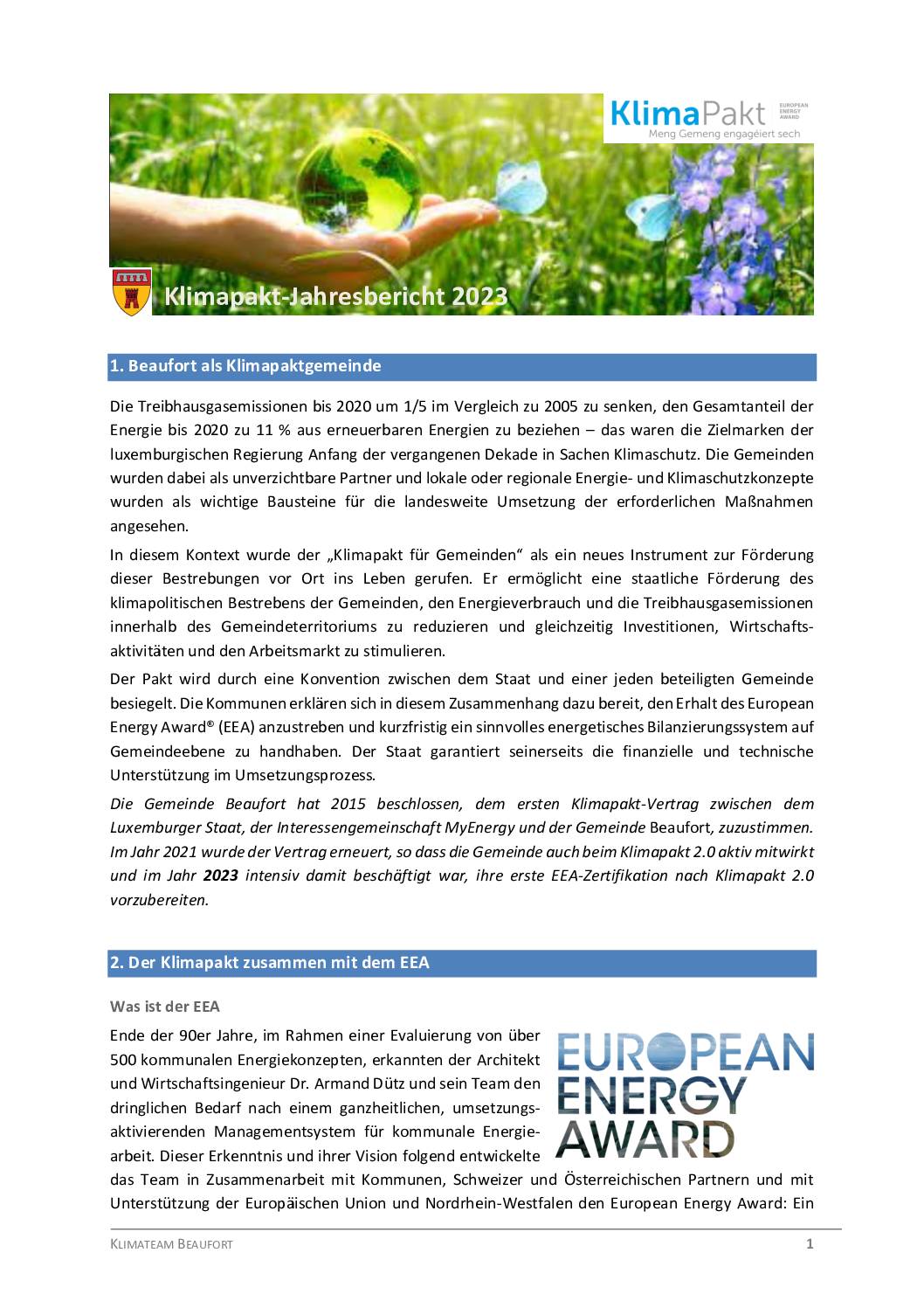 Klimapakt-Jahresbericht 2023