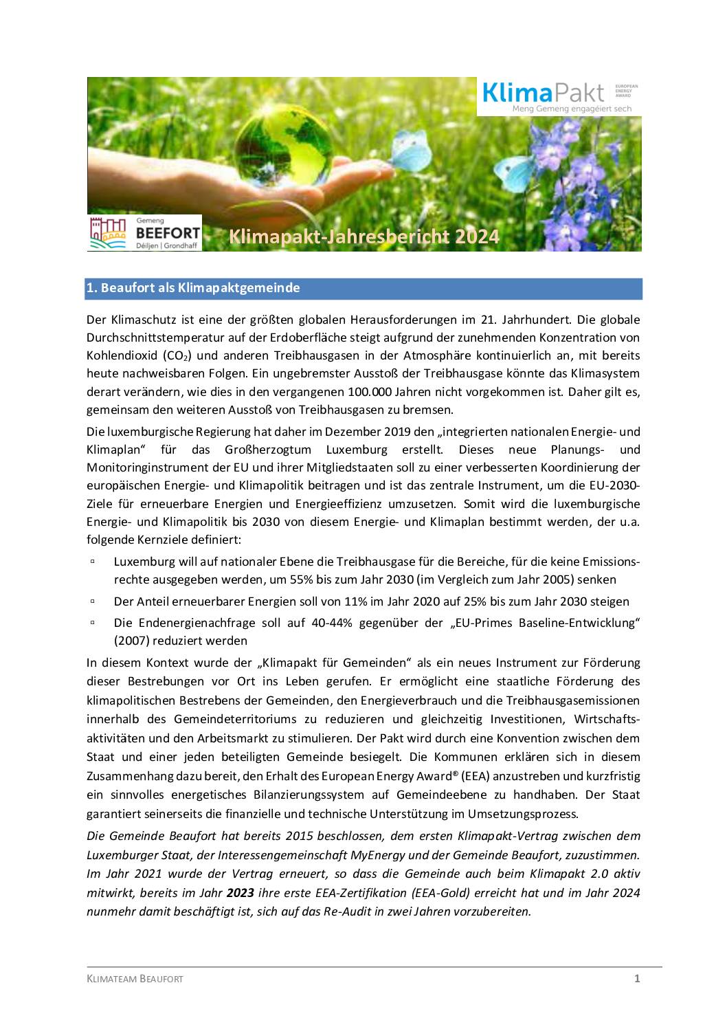 Klimapakt-Jahresbericht 2024