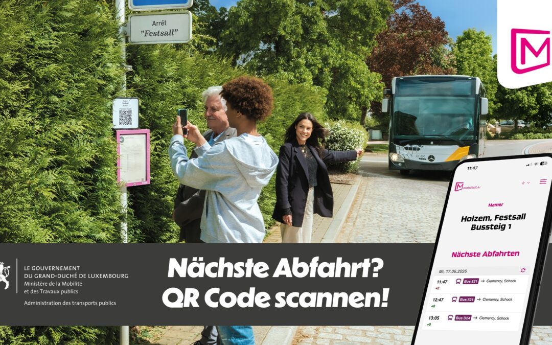 QR-Codes an Bushaltestellen erleichtern den Zugang zu Echtzeitinformationen