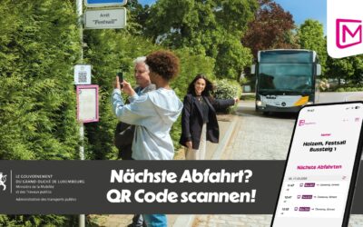 QR-Codes an Bushaltestellen erleichtern den Zugang zu Echtzeitinformationen